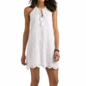 NWT Vineyard Vines white eyelet halter dress